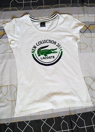 Lacoste Beyaz Tshirt