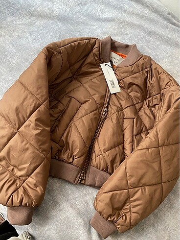 m Beden kahverengi Renk Oversıze bomber ceket mont