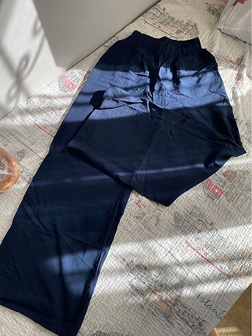 Yazlık keten bol paça pantolon