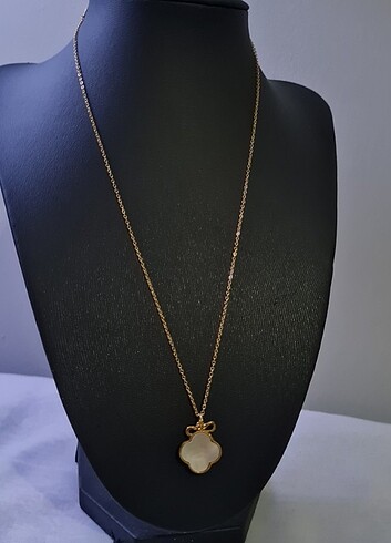 Diğer Kalp/balık kuyruğu/ van cleef çelik kolye gold