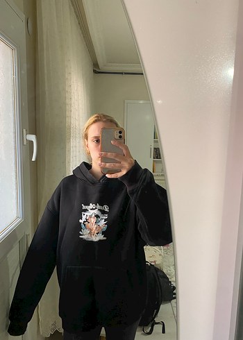 Diğer Siyah oversize sweatshirt