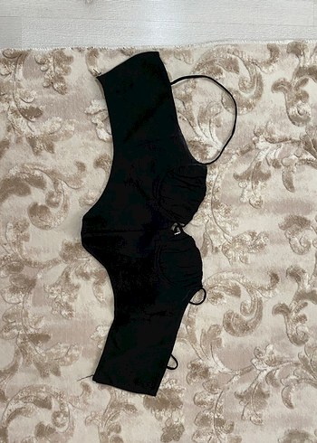 Siyah korse crop