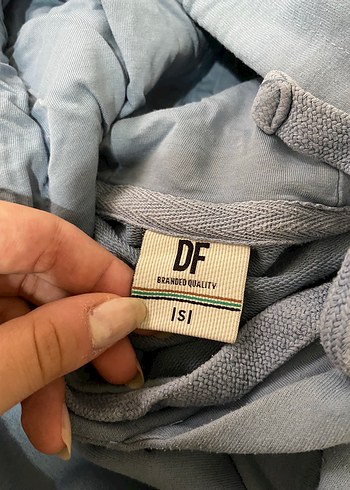 s Beden Kadın Mavi Denim Sweatshirt