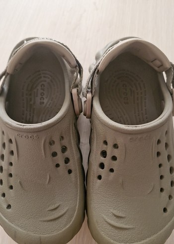 25 Beden haki Renk Gri Tokalı Erkek Çocuk Terlik