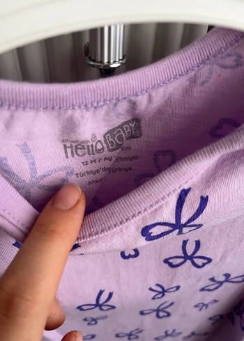 Mor Baskılı Bebek Kız Tulum - Görsel 2