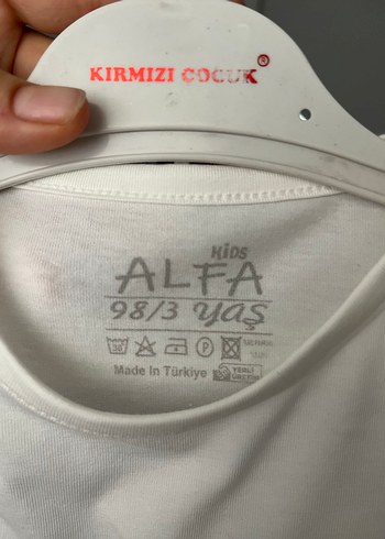 Kız Çocuk Mor Desenli Fırfırlı Tişört - Görsel 2