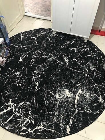 Beden siyah Renk Yuvarlak kaydırmaz halı