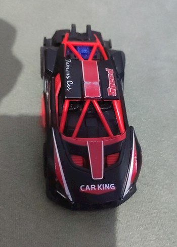 Kırmızı-Siyah Yarış Oyuncak Arabası - Görsel 4