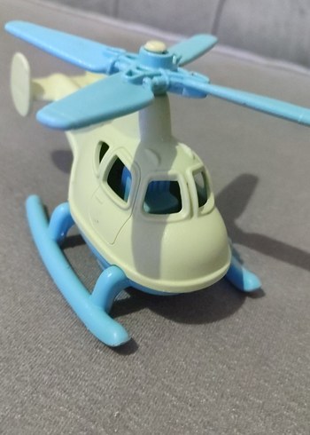 Mavi Pervaneli Beyaz Helikopter Oyuncak - Görsel 2