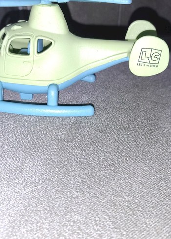 Mavi Pervaneli Beyaz Helikopter Oyuncak - Görsel 3