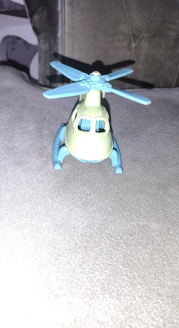 Mavi Pervaneli Beyaz Helikopter Oyuncak - Görsel 5