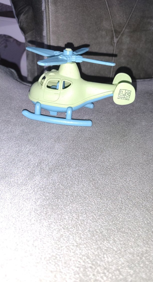 Mavi Pervaneli Beyaz Helikopter Oyuncak - Görsel 4