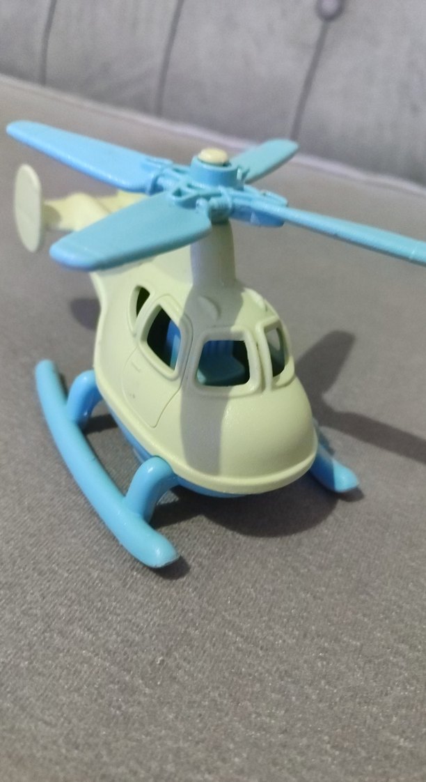 Mavi Pervaneli Beyaz Helikopter Oyuncak - Görsel 2