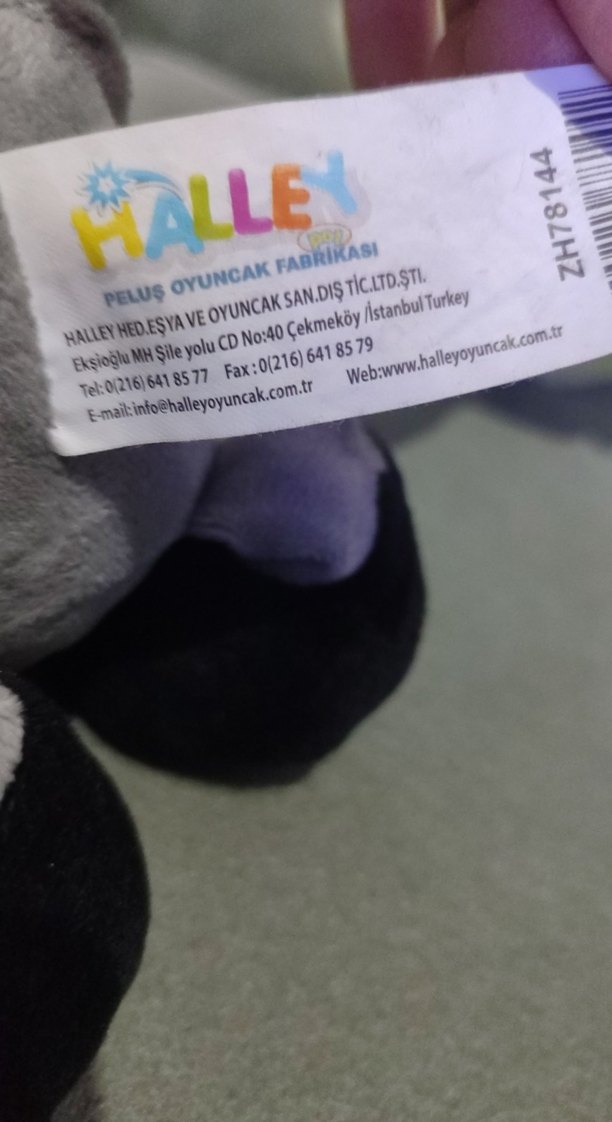 Gri Peluş Oyuncak Eşek - Görsel 2