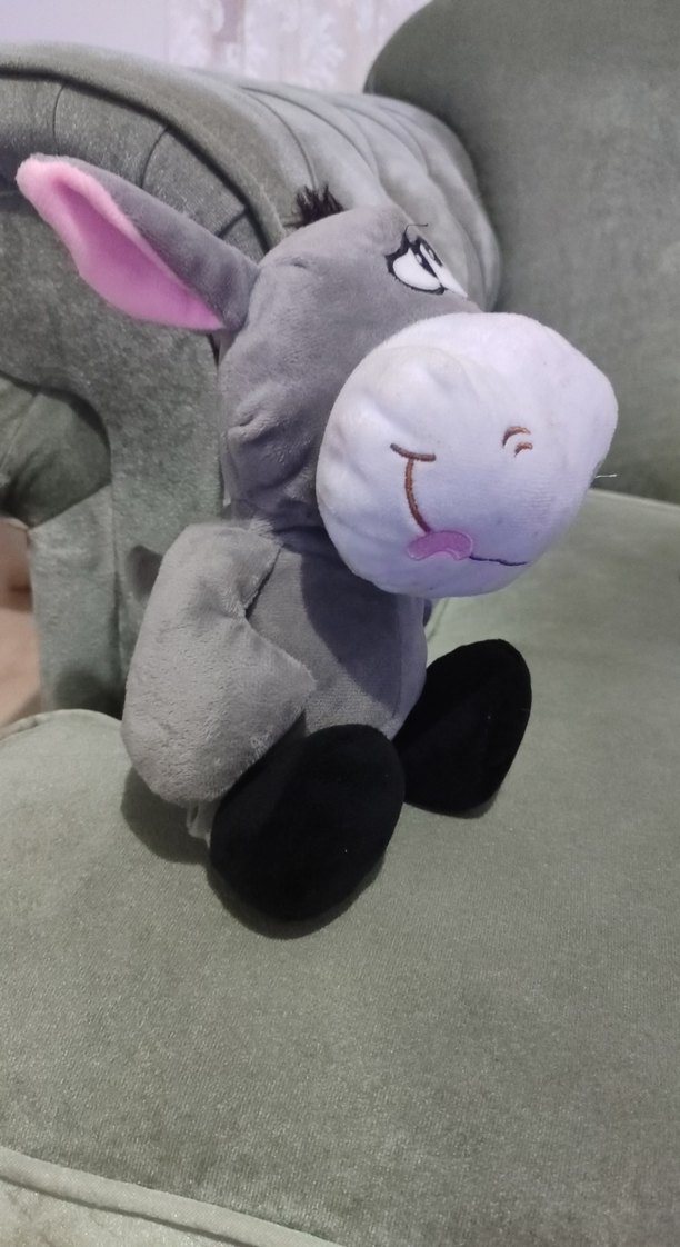 Gri Peluş Oyuncak Eşek - Görsel 4