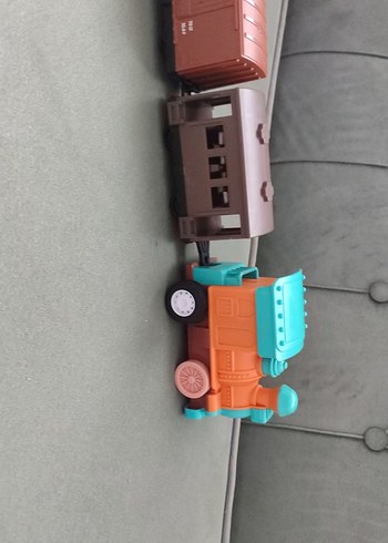 Renkli Oyuncak Tren Seti - Görsel 3