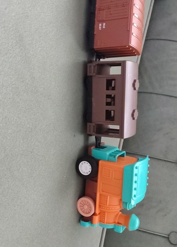 Renkli Oyuncak Tren Seti - Görsel 5