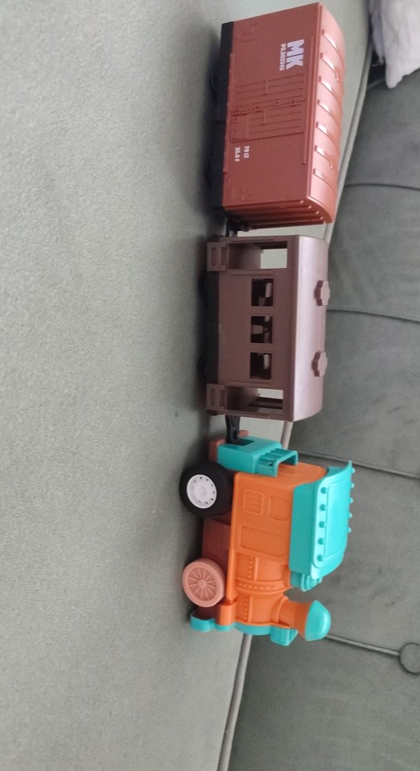 Renkli Oyuncak Tren Seti - Görsel 5