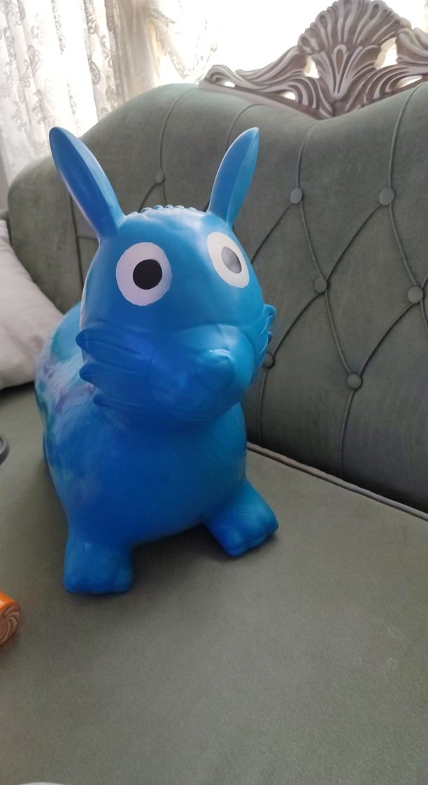 Mavi Şişme Oyuncak Hayvan - Görsel 4