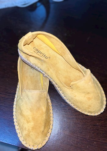 Sarı Süet Dolgu Topuk Espadril - Görsel 2