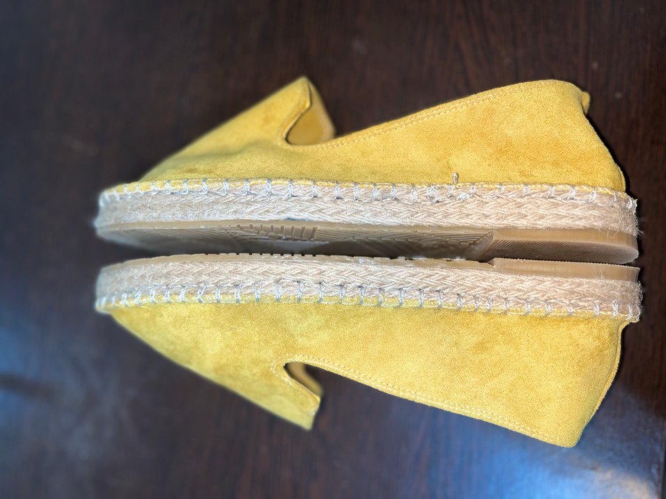 Sarı Süet Dolgu Topuk Espadril - Görsel 3