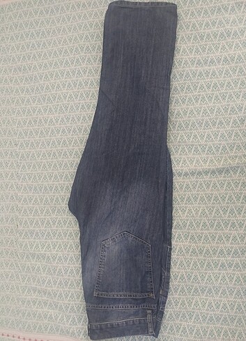 30 Beden mavi Renk Baggy kot pantolon