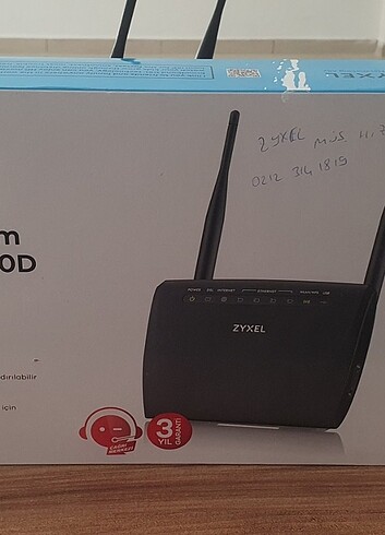 Zyxel vdsl modem kutulu kitapçıklı