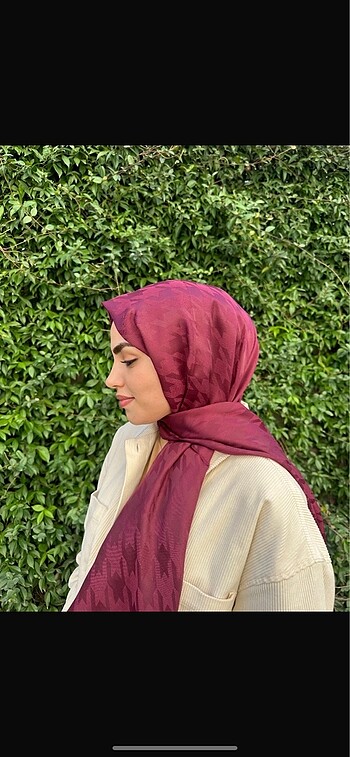 Bordo kaz ayağı şal