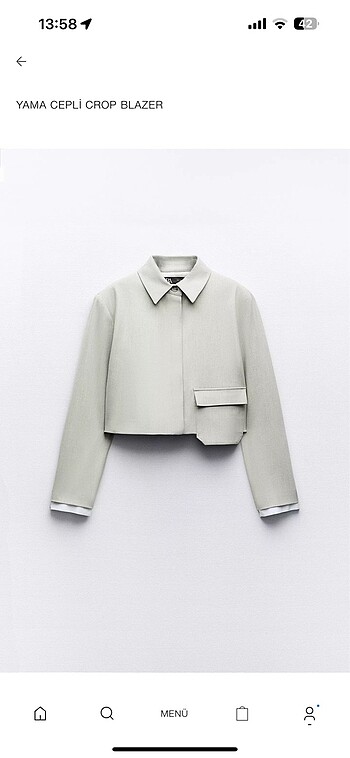 Crop blazer