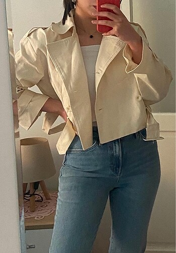 Bershka crop trençkot