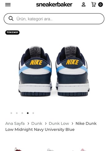 Nike Nike Dunk Low Midnight Navy Üniversite Mavisi
