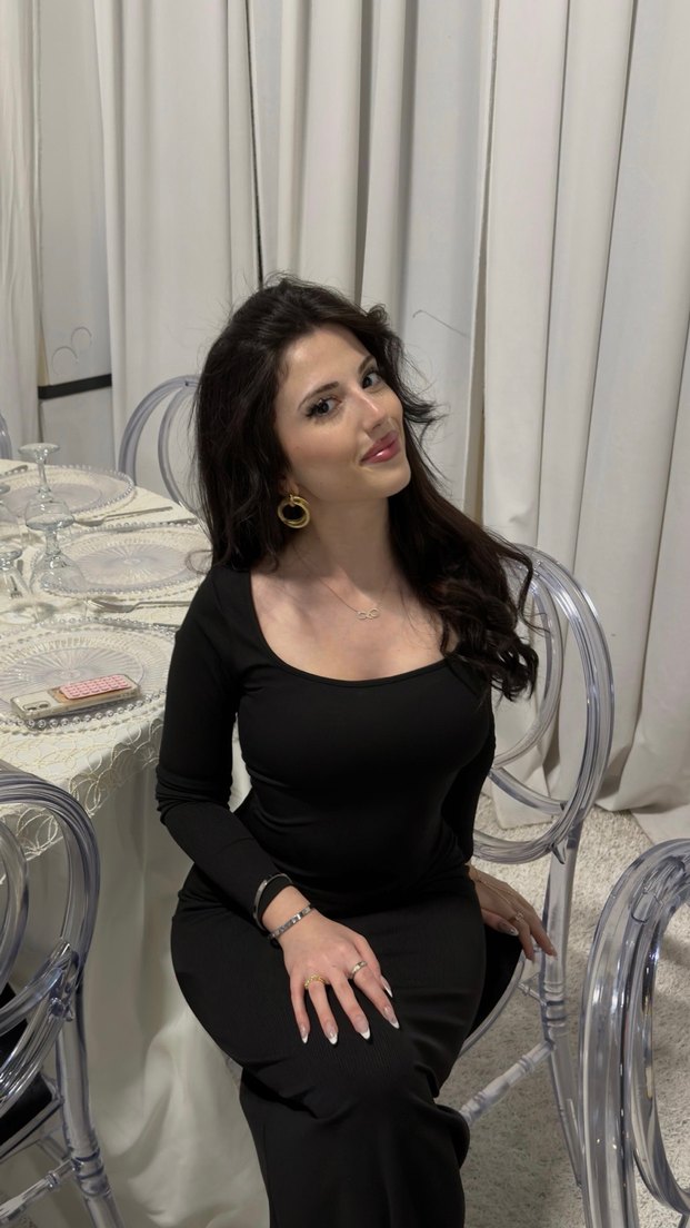 Siyah Uzun Kollu Kadın Elbise - Görsel 3