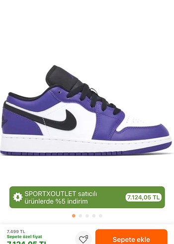kadın mor airjordan