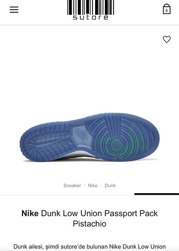 Nike Nike Dunk Low Union Passport Pack Gri Spor Ayakkabı