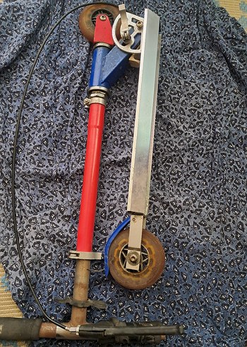 Renkli Mavi Çocuk Scooter'ı - Görsel 4