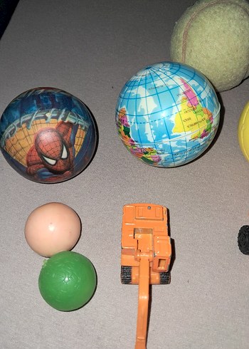 Renkli Mini Top ve Oyuncak Seti - Görsel 3