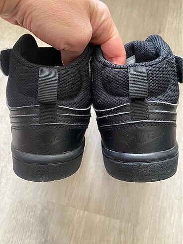 31 Beden siyah Renk Orjinal Nike Court Borought Çocuk Botu