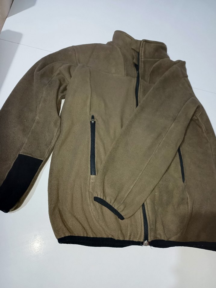 Fermuarlı Kahverengi Erkek Polar Sweatshirt - Görsel 3