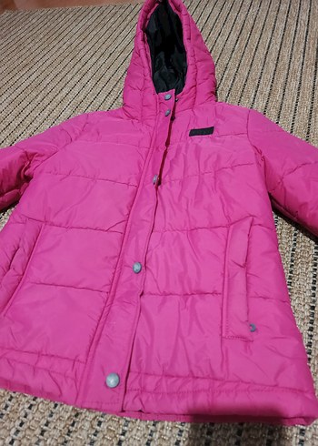 Kızlar için Fermuarlı Pembe Mont - Görsel 4