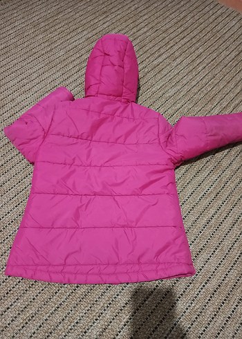 Kızlar için Fermuarlı Pembe Mont - Görsel 7
