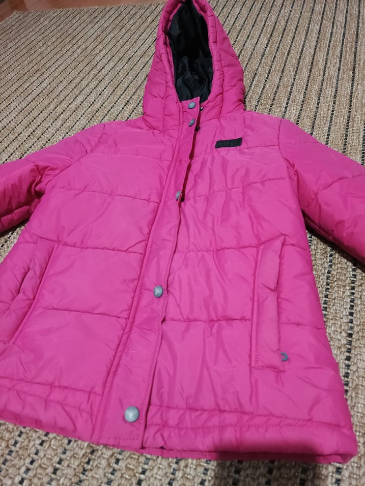 Kızlar için Fermuarlı Pembe Mont - Görsel 4