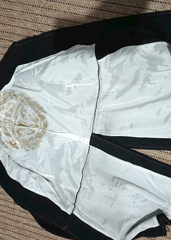 Düğmeli Siyah Kadın Kaban - Görsel 8