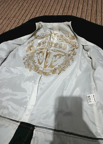 Düğmeli Siyah Kadın Kaban - Görsel 7