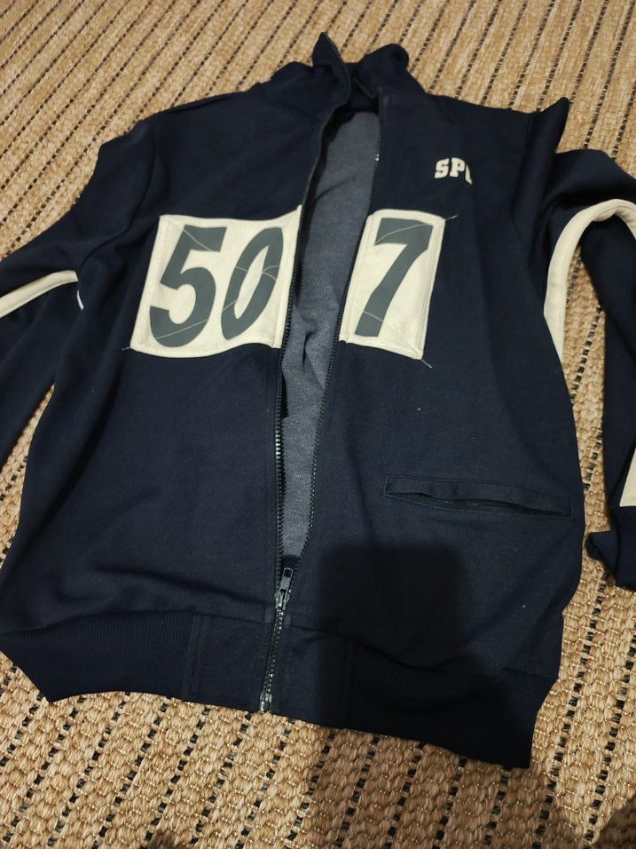 Erkek Çocuk Mavi Kapüşonlu Fermuarlı Sweatshirt - Görsel 2