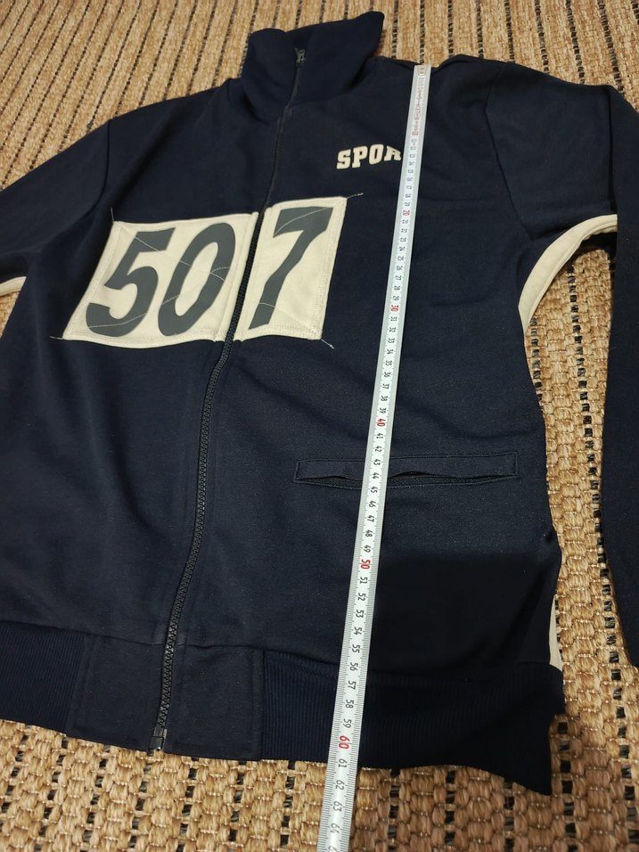 Erkek Çocuk Mavi Kapüşonlu Fermuarlı Sweatshirt - Görsel 5