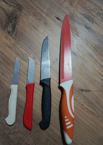 Renkli Saplı Mutfak Bıçak Seti - Görsel 2