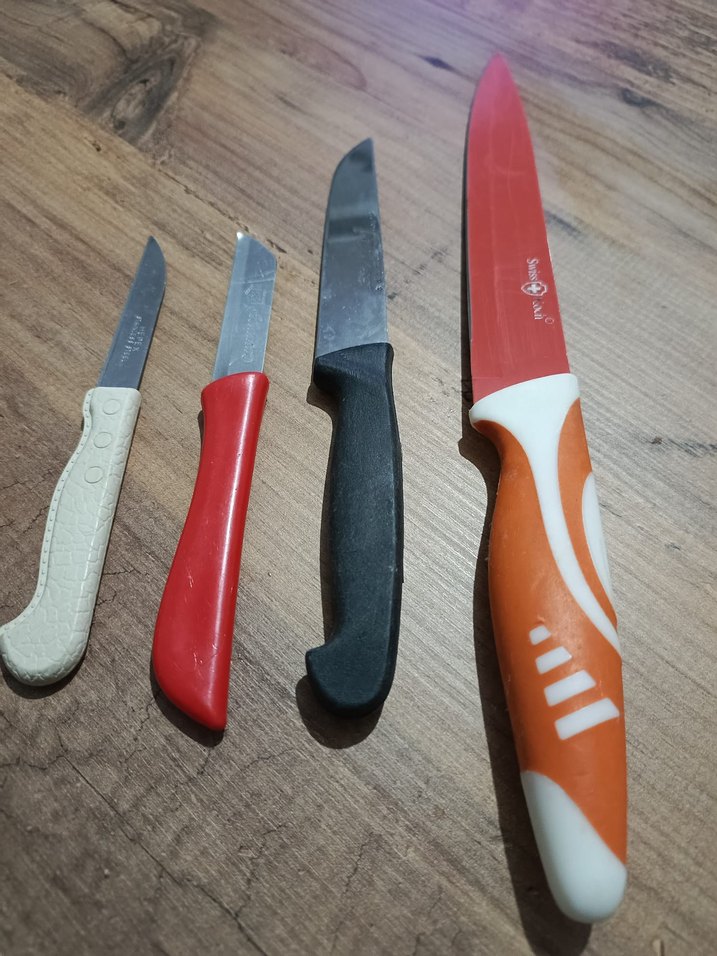 Renkli Saplı Mutfak Bıçak Seti - Görsel 3