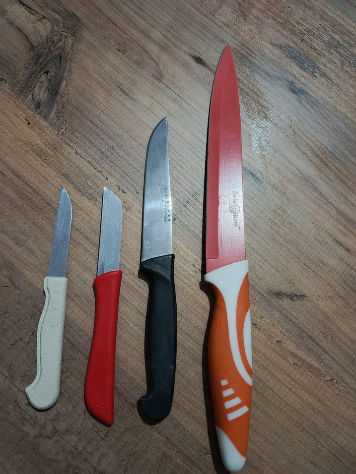 Renkli Saplı Mutfak Bıçak Seti - Görsel 2