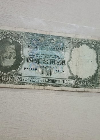 100 Türk Lirası Eski Banknot - Görsel 3