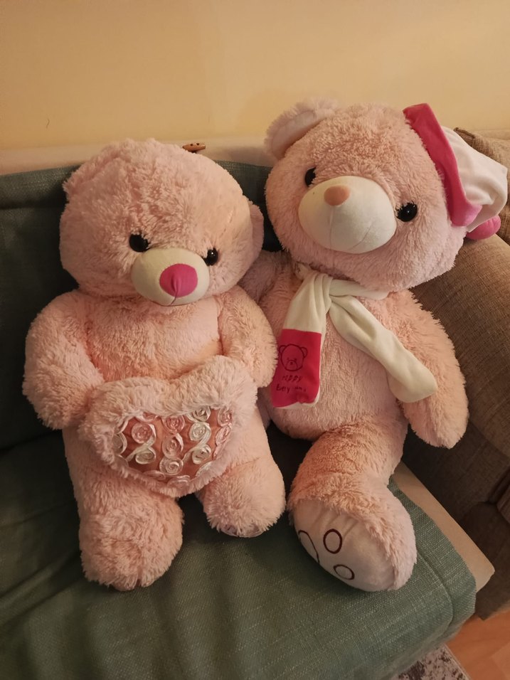 Pembe Peluş Ayıcık Seti - Görsel 2